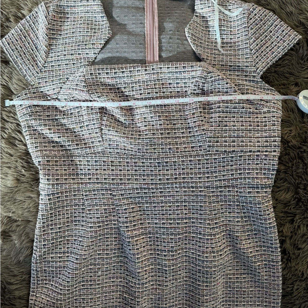 Grace Karin Form Fitting Cap Sleeve Tweed/Plaid Pencil Dress - XL / size 16 - Picture 11 of 11
